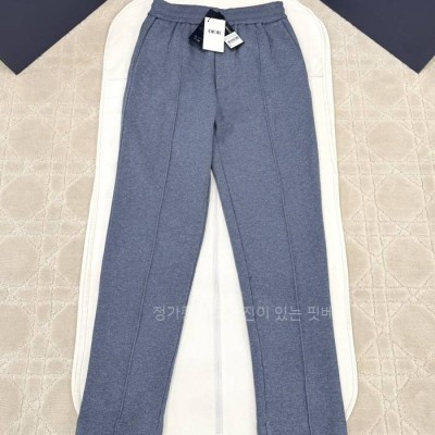 디* 오블리크 퓨어 캐시미어 코튼 블렌디드 팬츠