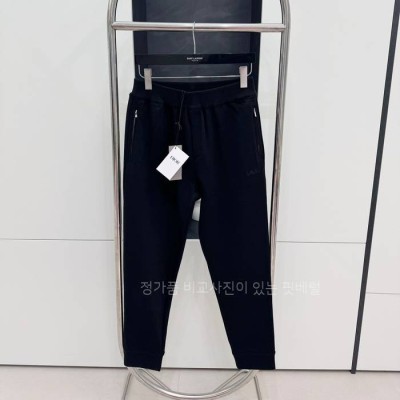 디* 오블리크 자카드 울 블렌드 조깅 팬츠