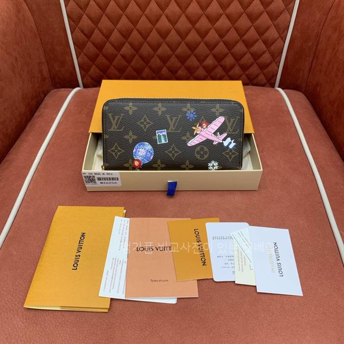 루*비통 M26256 지피 비비안 모노그램 지퍼 장지갑