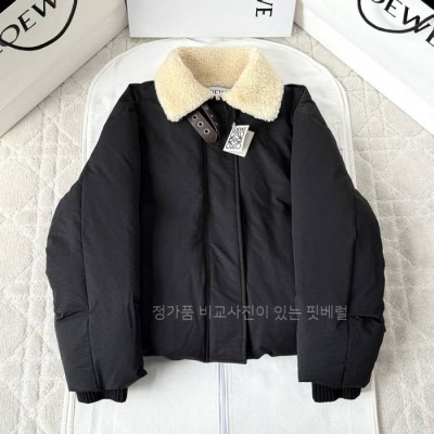 로*베 퍼 카라 푸퍼 다운 패딩 여성용