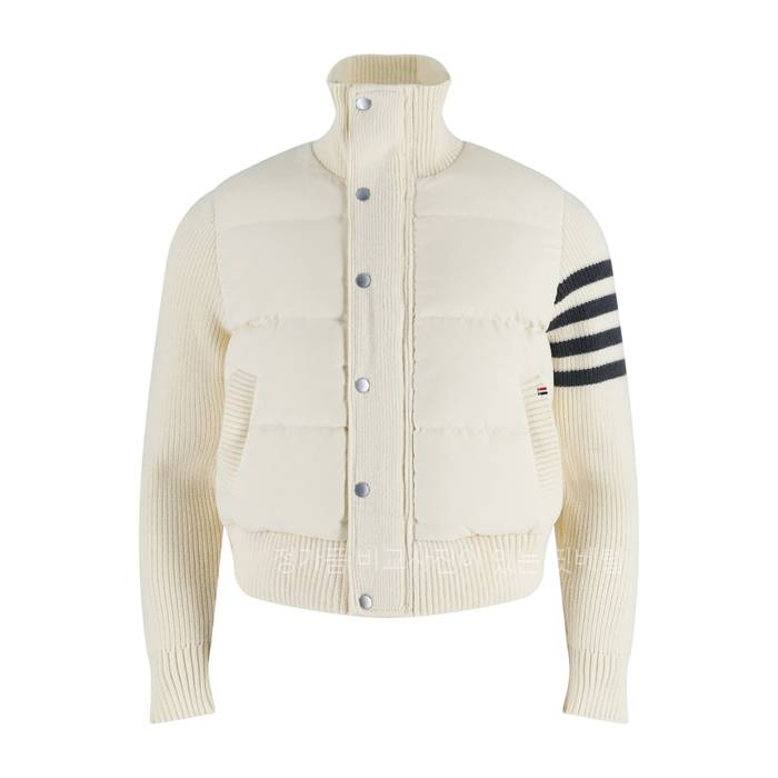 톰*라운 4-바 하이넥 니트 패딩 여성용