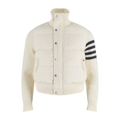 톰*라운 4-바 하이넥 니트 패딩 여성용