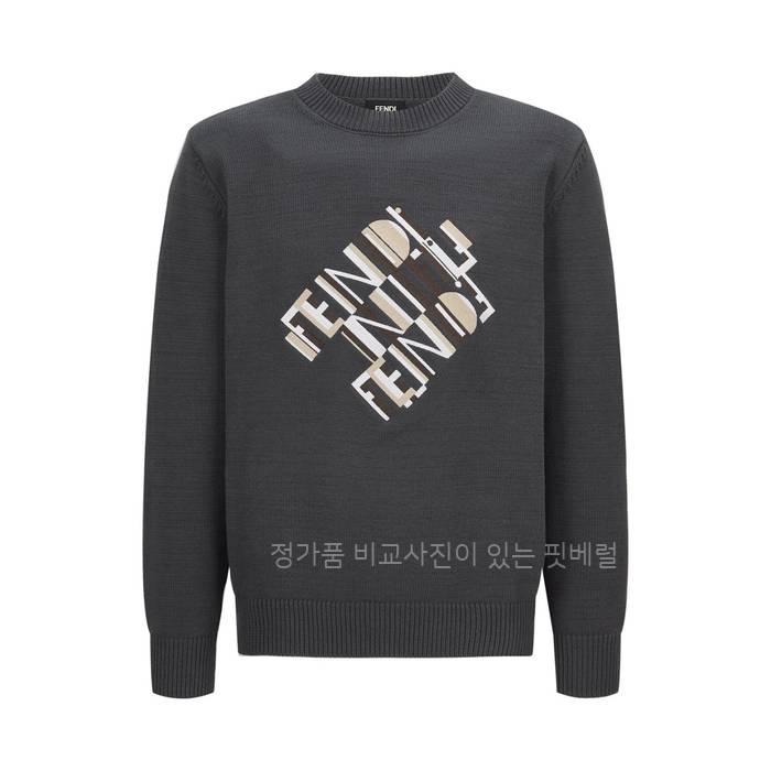 펜* 자수 로고 니트