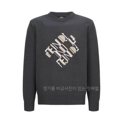 펜* 자수 로고 니트