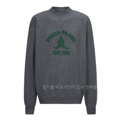 프*다 자수 로고 니트