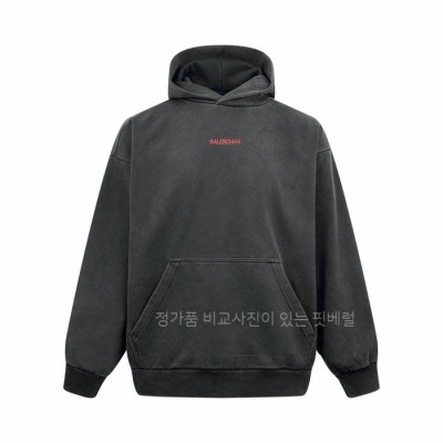 발*시아가 로고 자수 후드티셔츠