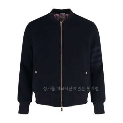 톰*라운 토널 플란넬 블루종 자켓