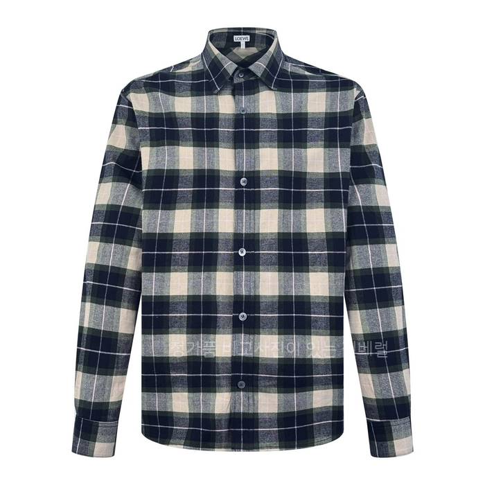 로*베 체크 플레드 집업 셔츠