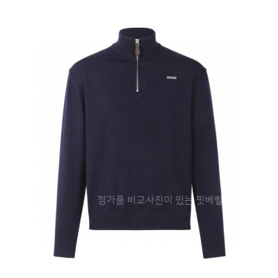 미*미우 하프 지퍼 니트