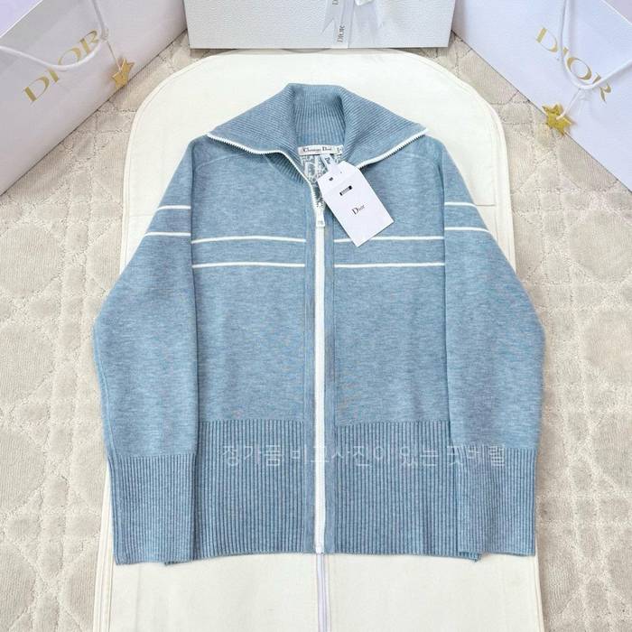 디* 오블리크 리버서블 하이넥 니트 집업 여성용