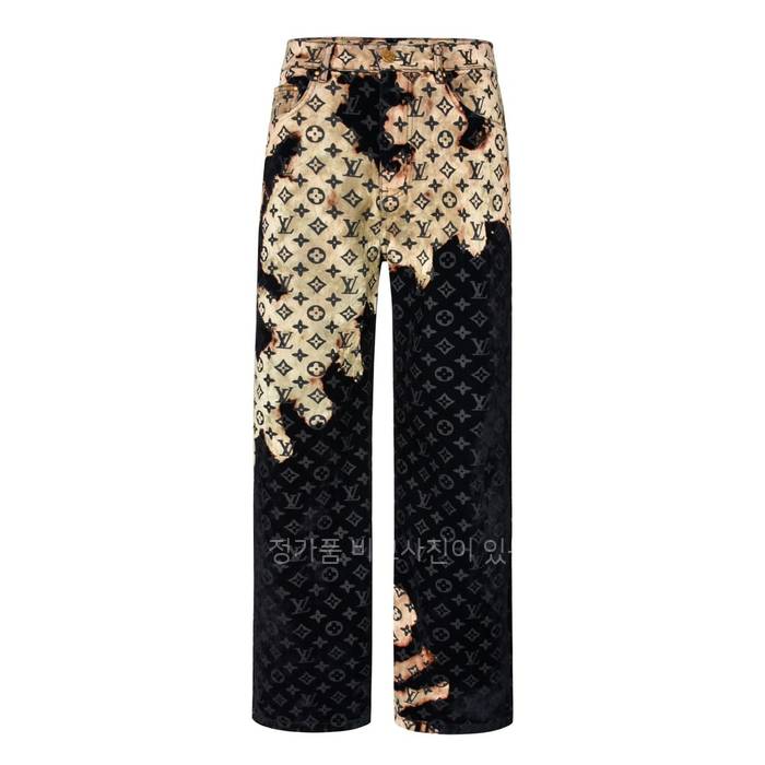 루*비통 모노그램 블리치드 데님 팬츠