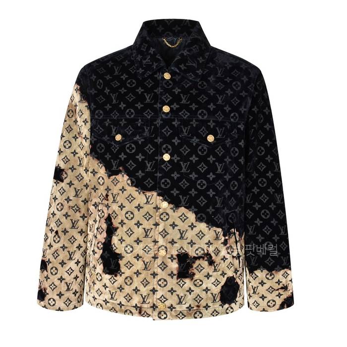 루*비통 모노그램 블리치드 데님 자켓