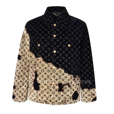 루*비통 모노그램 블리치드 데님 자켓