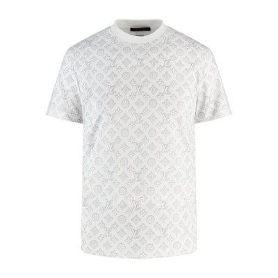 루*비통 LV 에스칼라 프린트 반팔티셔츠