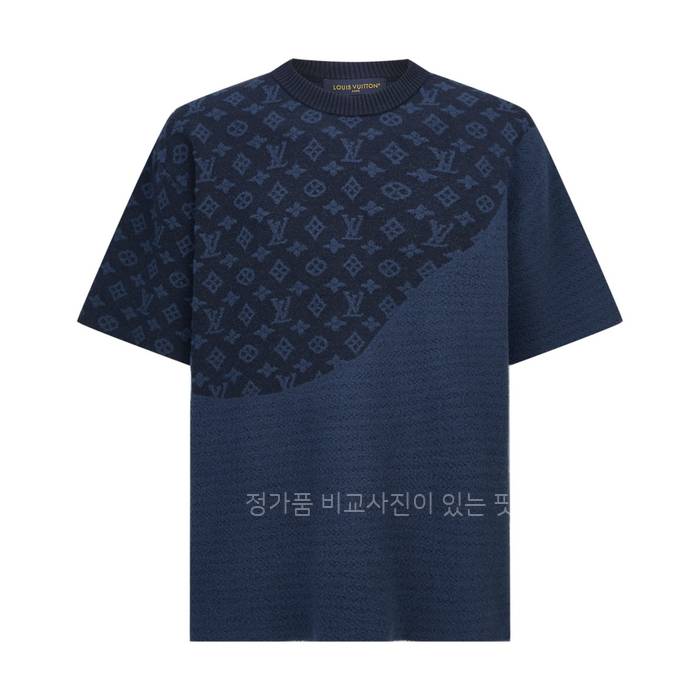 루*비통 그래픽 자카드 니트 반팔