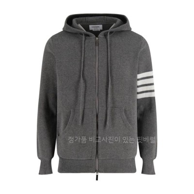 톰*라운 4-바 울 니트 후드집업 자켓