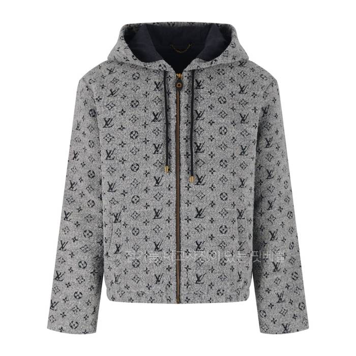 루*비통 모노그램 부클레 후드 집업 자켓