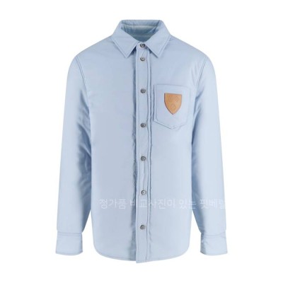 루*비통 롱 슬리브드 오버셔츠 리버서블 다운 패딩