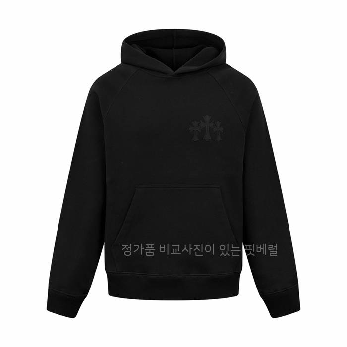 크*하츠 크로스 패치 후드티셔츠