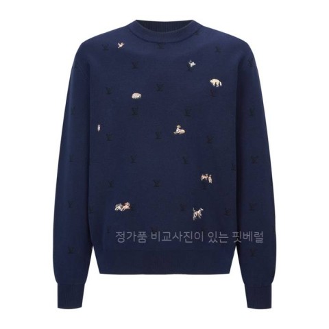 루*비통 블라종 엠브로이더드 니트