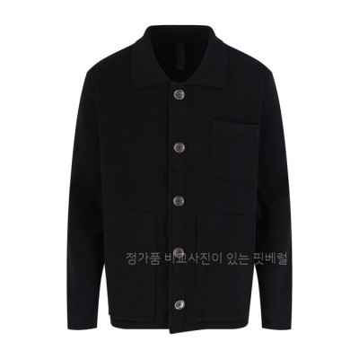 크*하츠 크로스 패치 버튼 카라 가디건