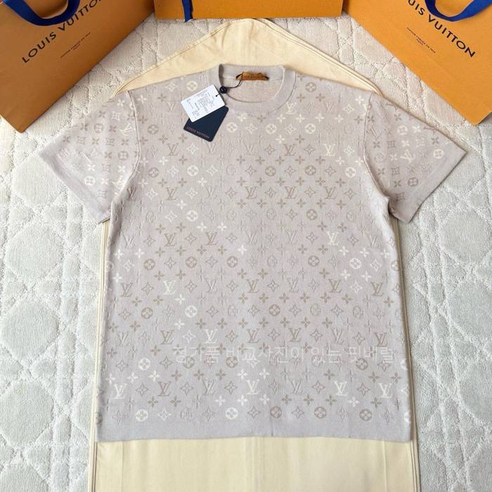 루*비통 모노그램 쇼트 슬리브드 크루넥 니트 반팔