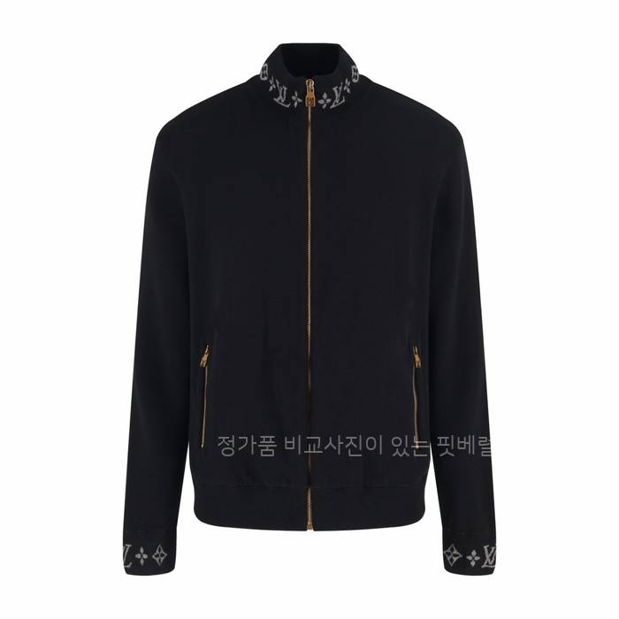 루*비통 더블 페이스 니트 울 트래블 블루종 자켓