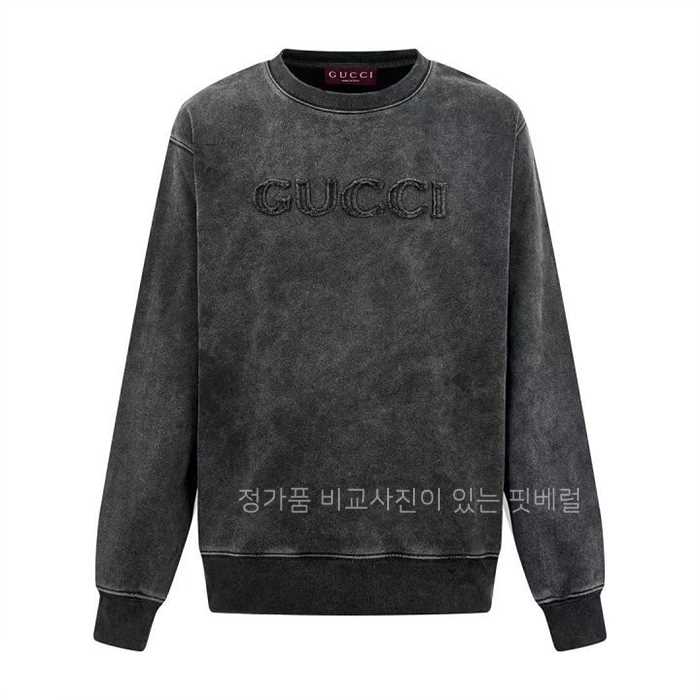 [국내배송] 구* 피그먼트 로고 맨투맨