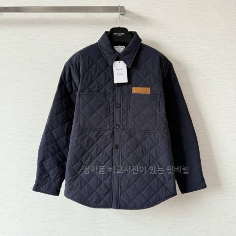 보*가베네타 퀄팅 코튼 오버셔츠 자켓