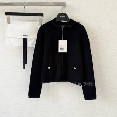 샤* 코코 CC 스타 버튼 후드 자켓