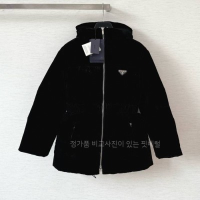 프*다 벨벳 다운 패딩 여성용