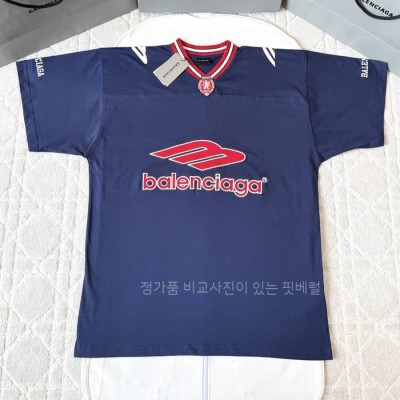 발*시아가 3B 풋볼 V넥 반팔티셔츠