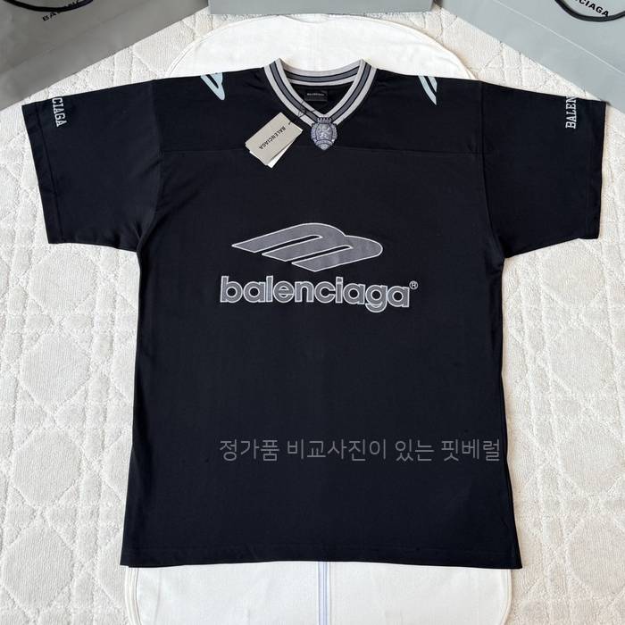 발*시아가 3B 풋볼 V넥 반팔티셔츠