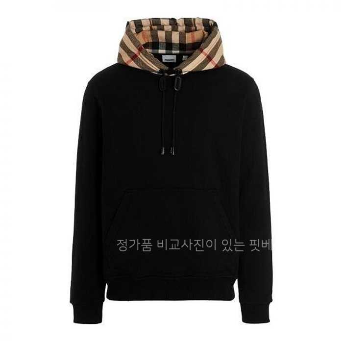 [국내배송] 버*리 F05 체크 코튼 블렌드 후드티