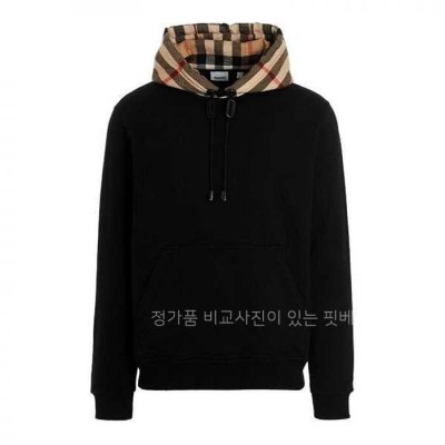 [국내배송] 버*리 F05 체크 코튼 블렌드 후드티