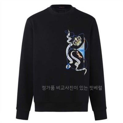 [국내배송] 루*비통 006 자수로고 스웨트 맨투맨 티셔츠