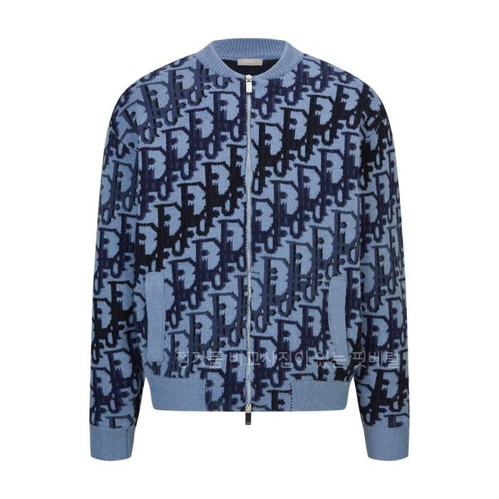 디* 오블리크 블루종 자켓