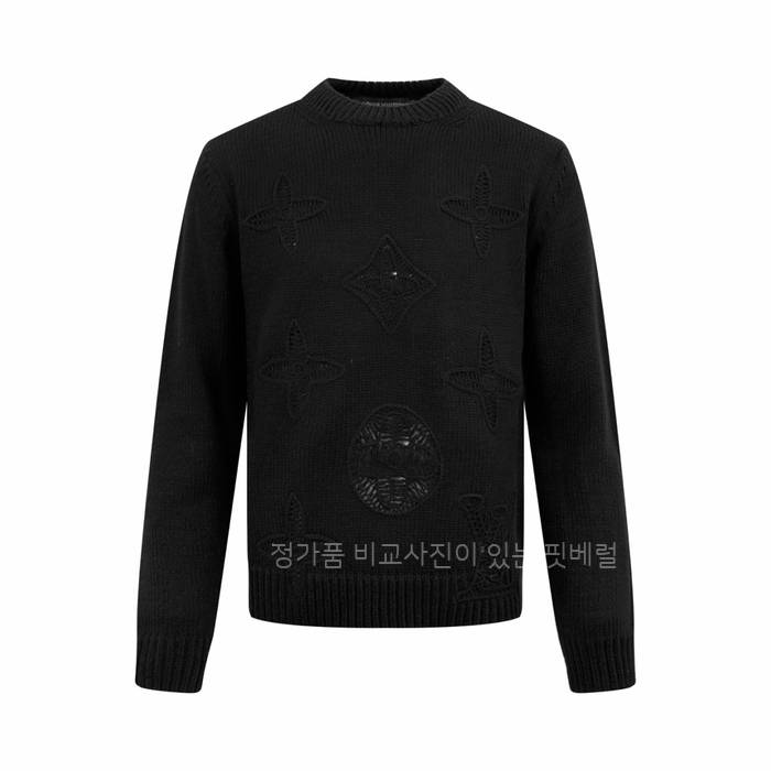 루*비통 엠벨리시드 니티드 크루넥 니트