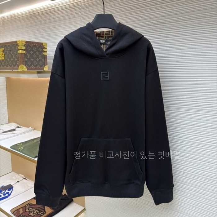 [국내배송] 펜* F011 자카드 FF로고 후드티