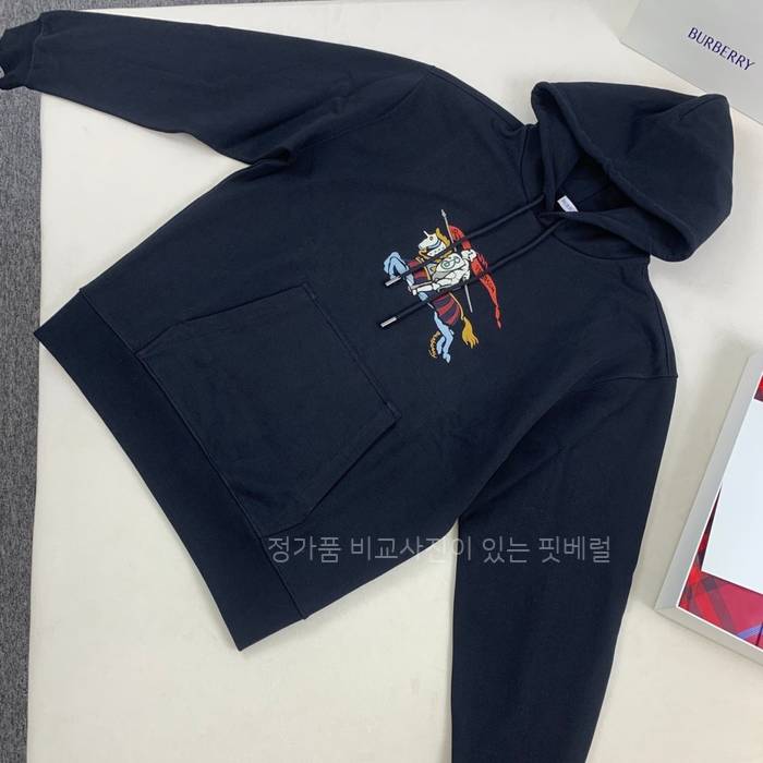 버*리 EKD 코튼 후드티셔츠