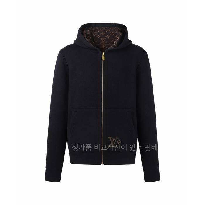 루*비통 리버서블 더블 페이스 후디드 블루종 자켓
