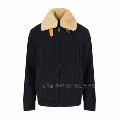 루*비통 캐시미어 울 블루종 자켓