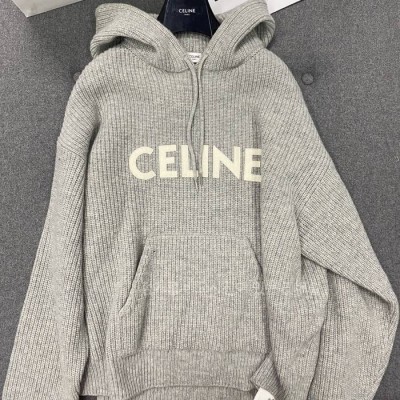 셀*느 립드 울 후드 니트