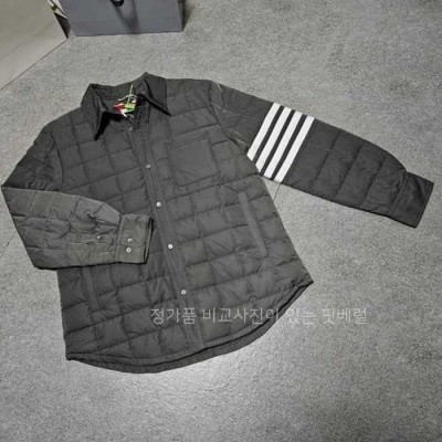 [국내배송] 톰*라운 TB 사선완장 다운 자켓 진그레이