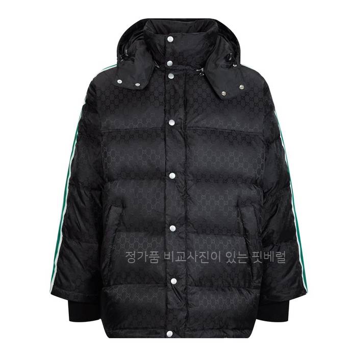 구* GG 나일론 자카드 다운 패딩