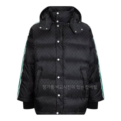 구* GG 나일론 자카드 다운 패딩