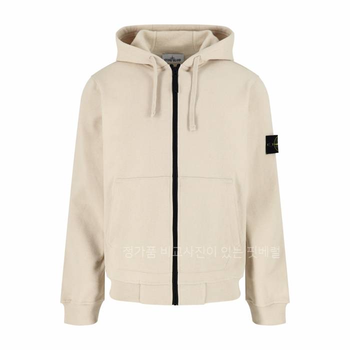 스*아일랜드 코튼 와펜 후드집업 자켓