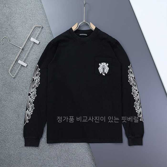 [국내배송] 크*하츠 대거포켓 플로랄 롱 슬리브 티셔츠