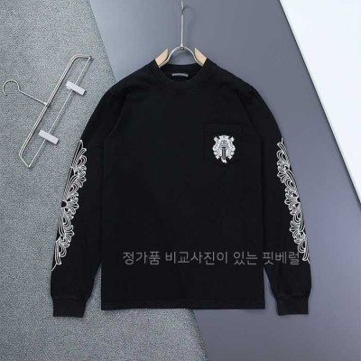 [국내배송] 크*하츠 대거포켓 플로랄 롱 슬리브 티셔츠