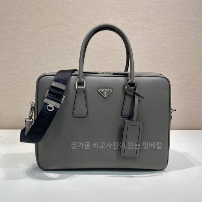 프*다 2VE022 사피아노 가죽 브리프케이스 서류가방